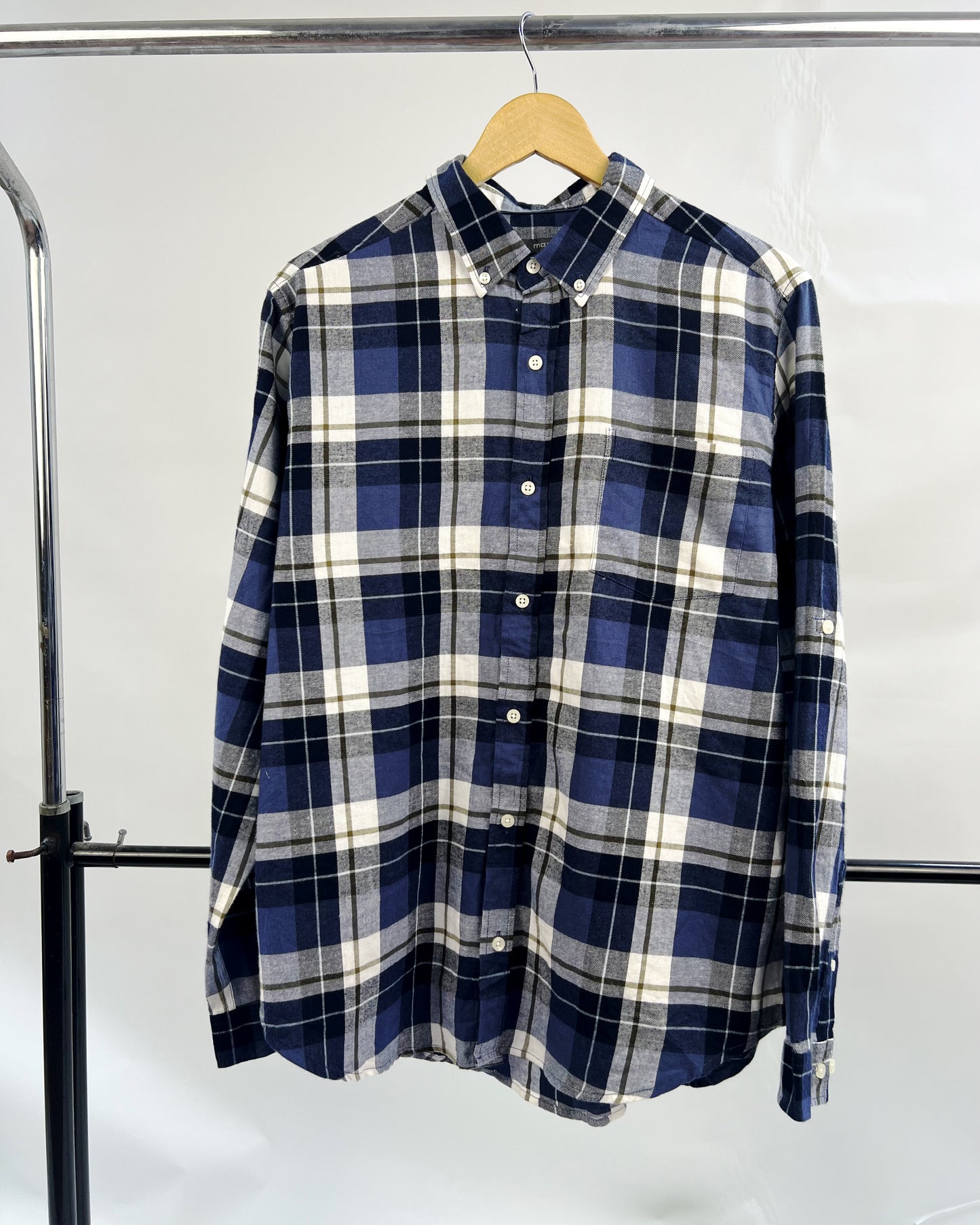 Max Urban plaid shirt in blue – Garmisland