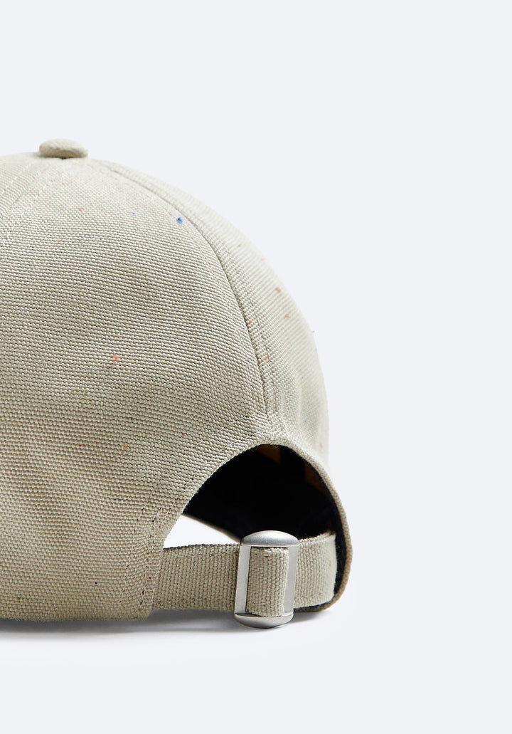 ZARA CAP WITH LETTER PATCH