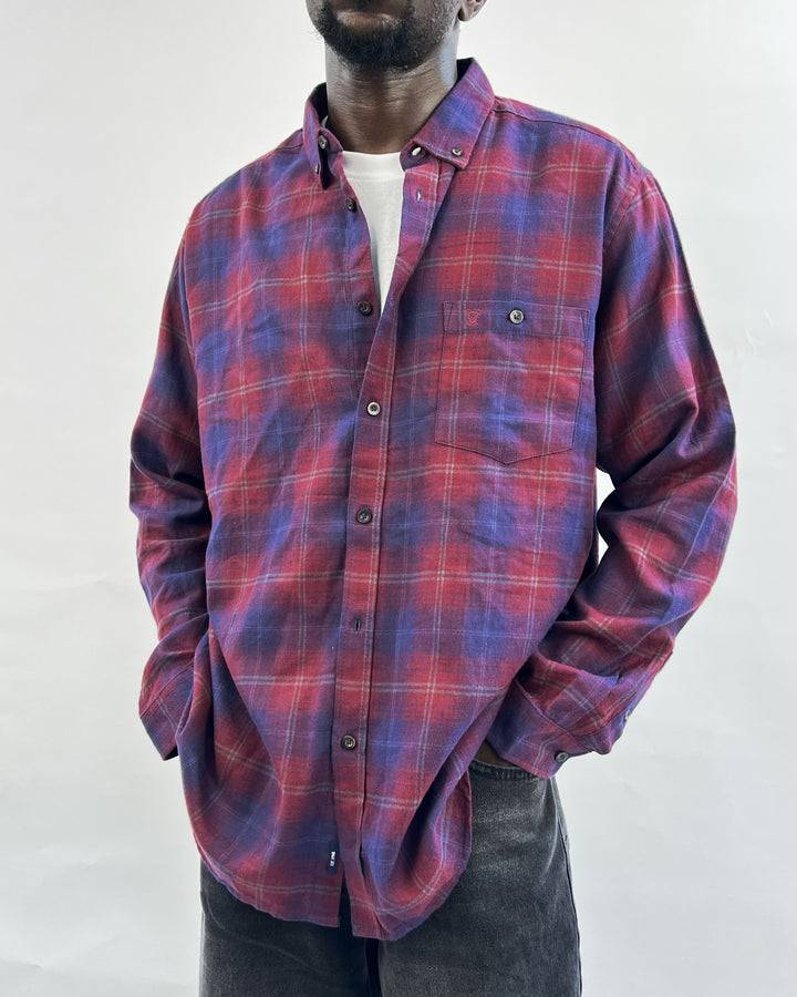 James Pringle Men’s plaid shirt in purple