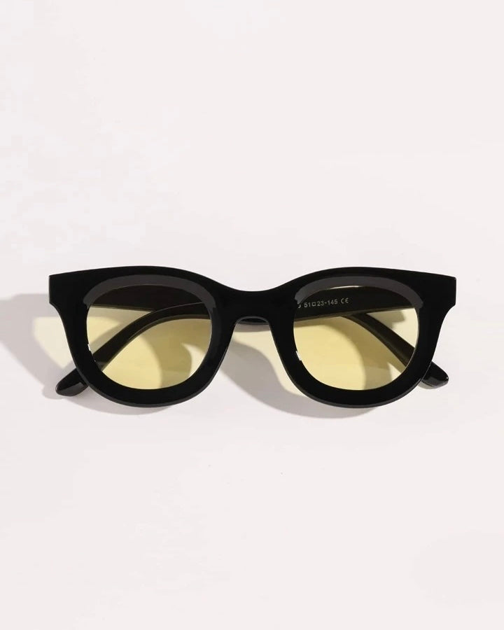 Garm Island retro yellow lens sun glasses