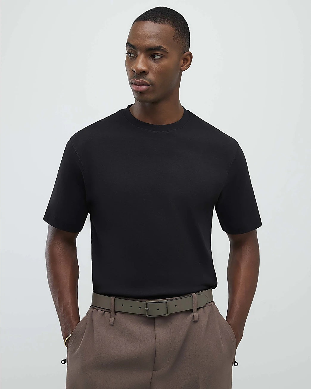 Garm Island Premium Plain T-shirt in black