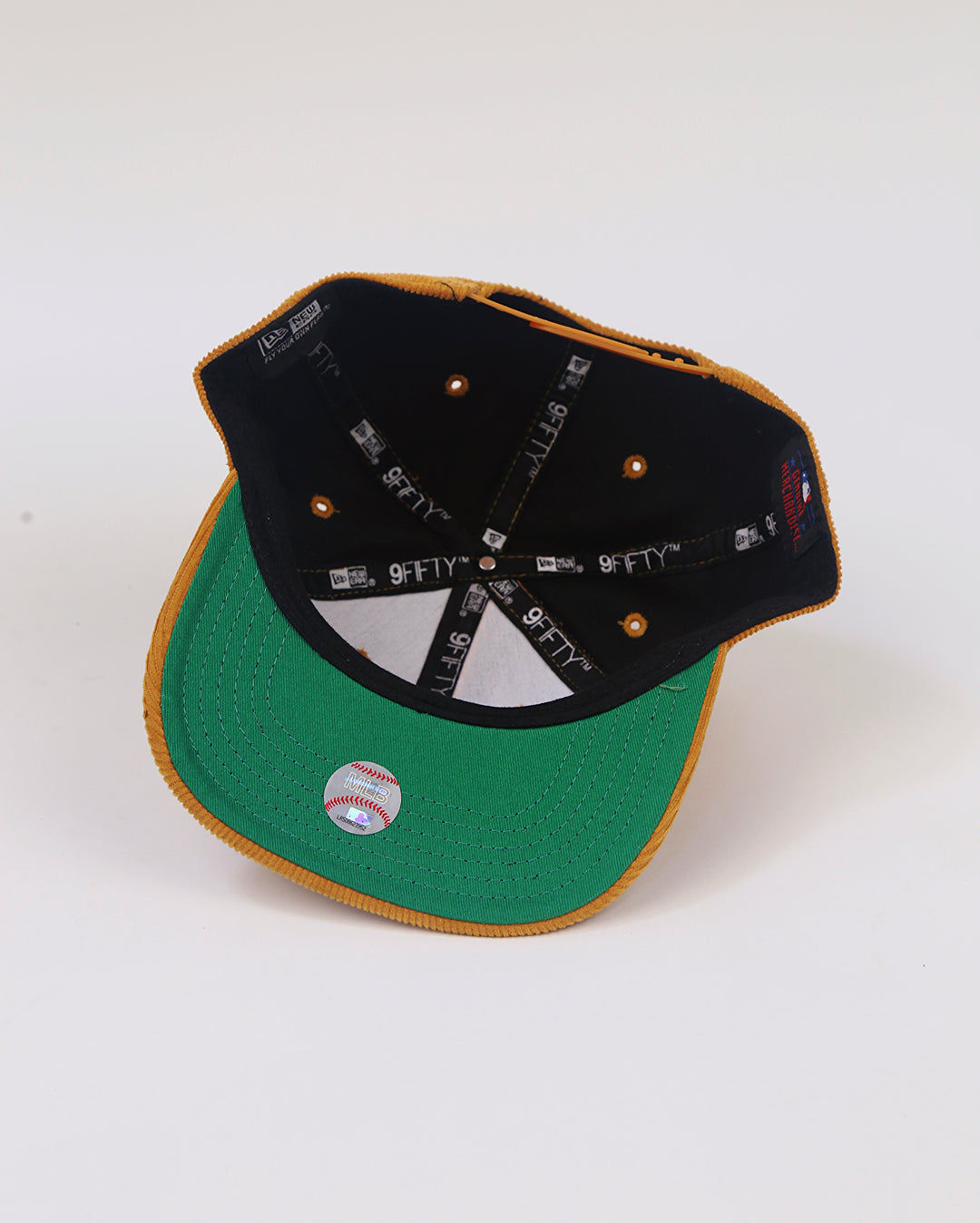 New York Cordroy Adjustable SnapBack in Mustard