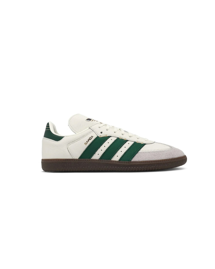 Adidas OG Ivory Collegiate Samba Trainers in Green