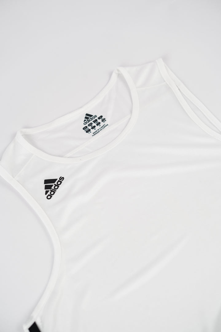 Adidas Armless Sports T-shirt in White