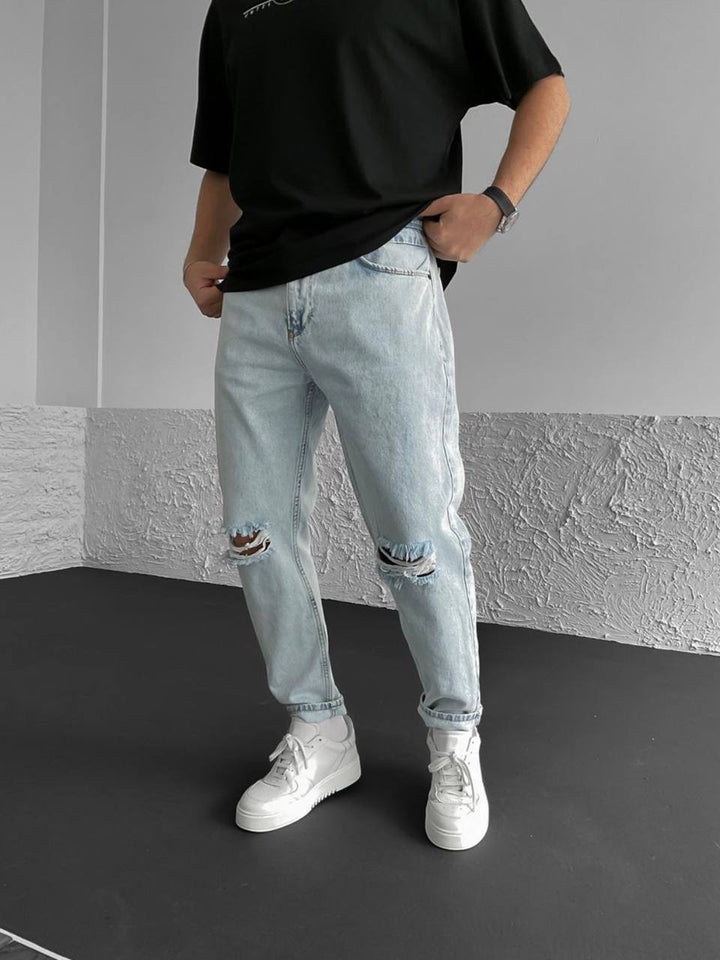 Difransel bana ripped jeans in blue
