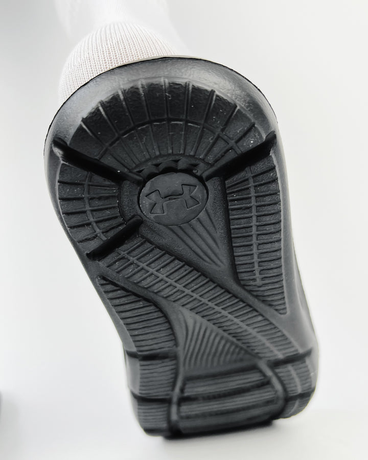 Under Amour Playmaker Slides in all black