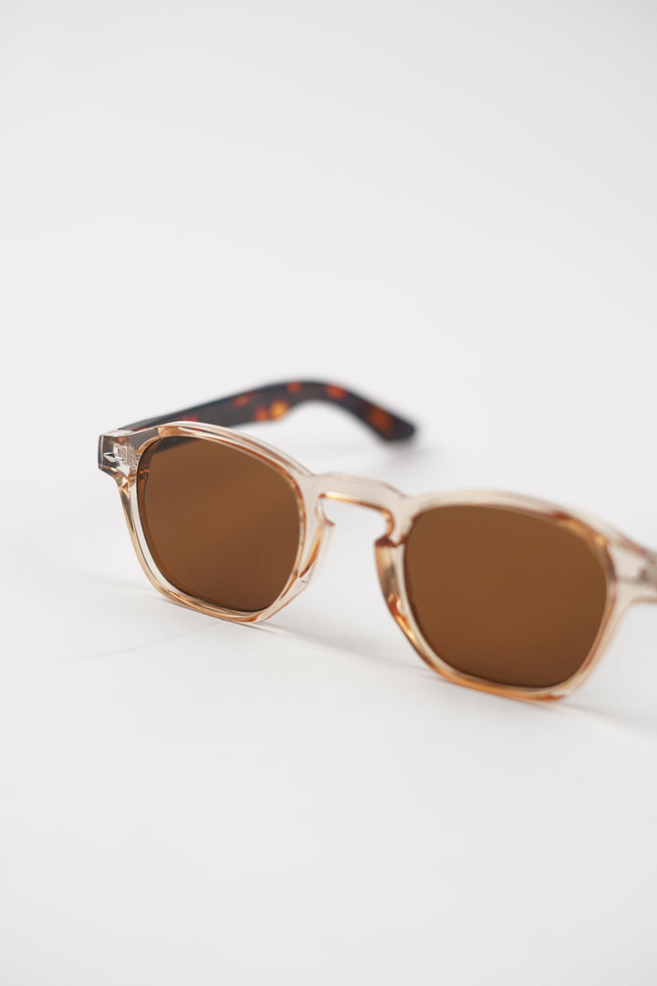 Geometric Vintage Sun glasses with Clear Rim