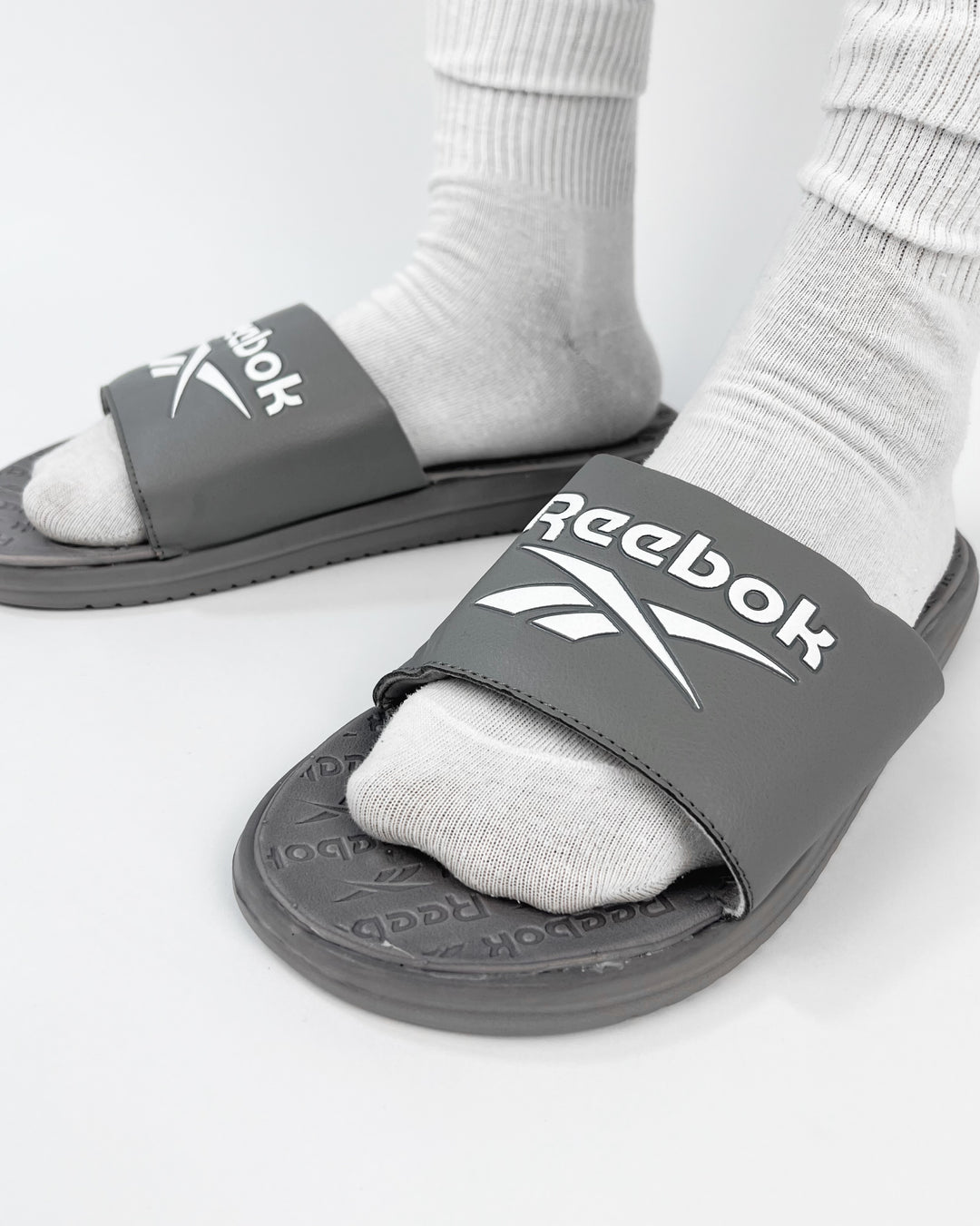 Reebok Dual Density Slides in Grey