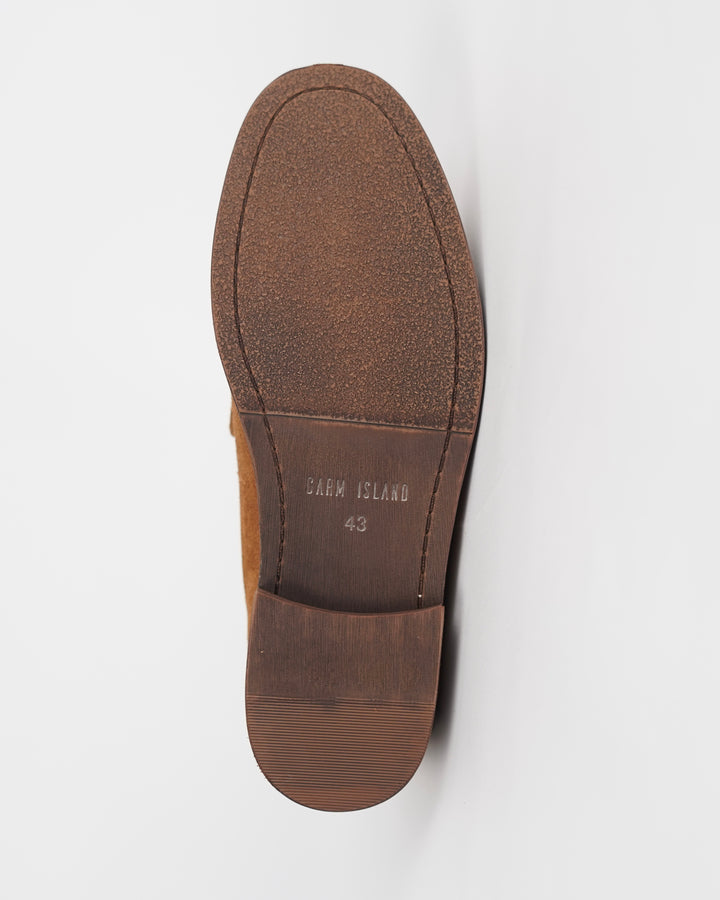 Garm Island Suede Loafers in Brown