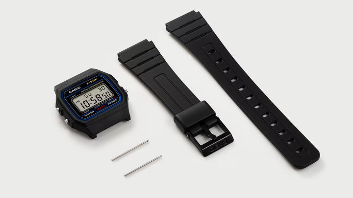 Casio F-91W Classic Resin Strap Digital Waterproof Sport Watch- Black