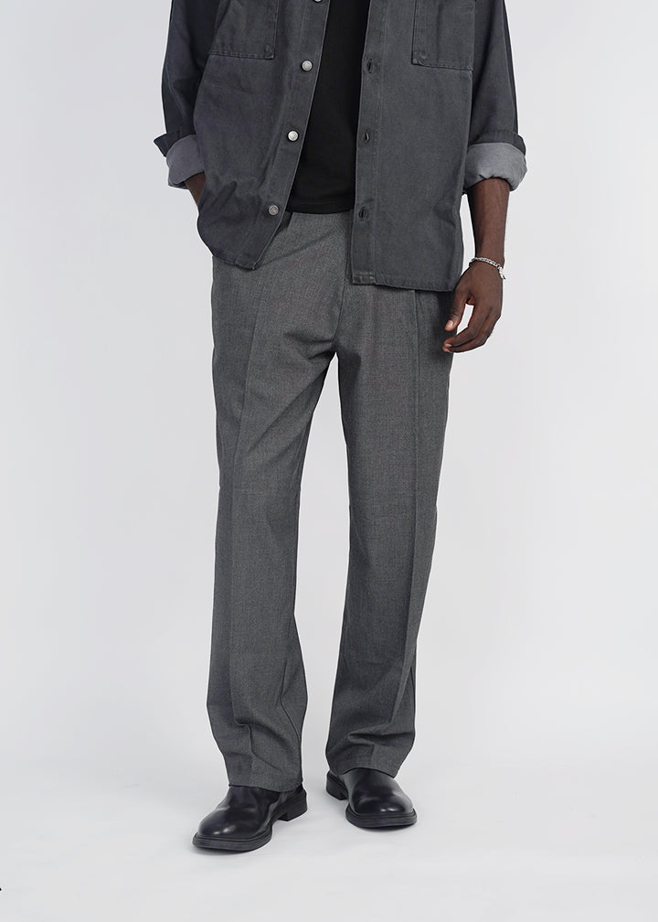 Snazzy smart wide leg pants in dark grey