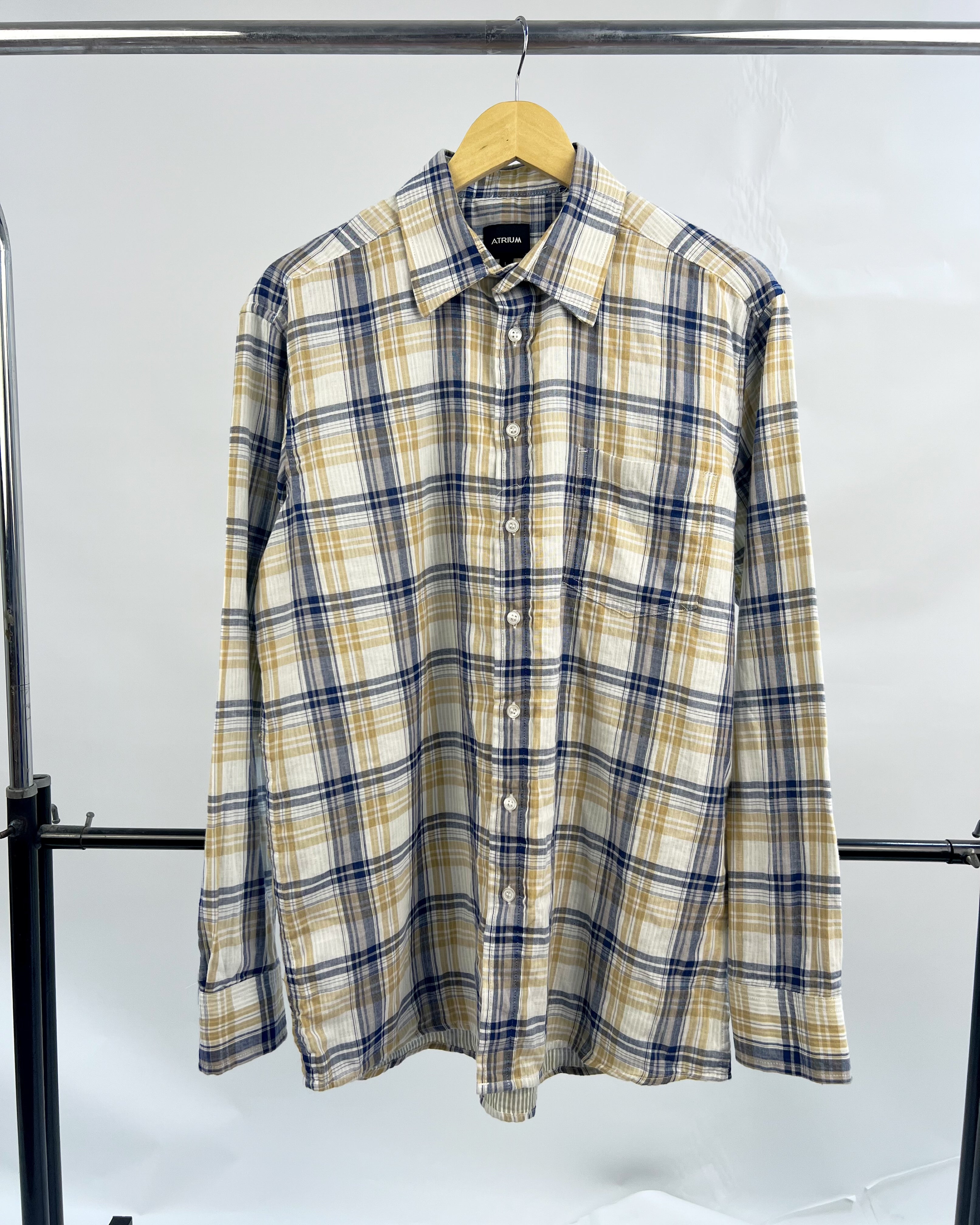 Atrium plaid shirt in yellow – Garmisland