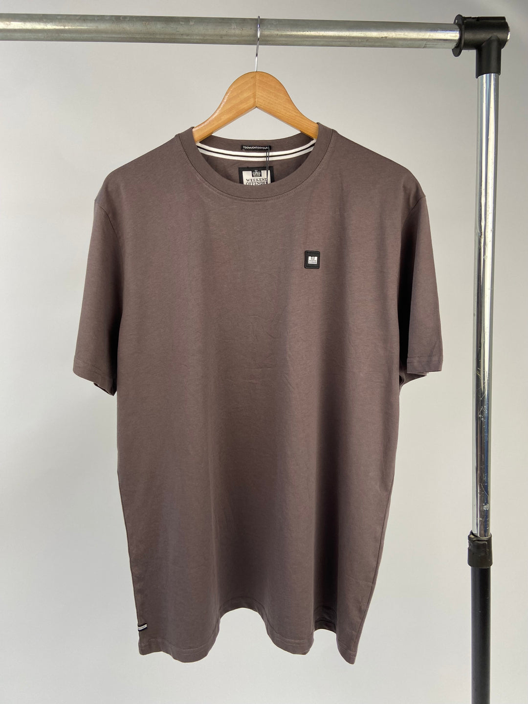 Weekend offender solid brown t-shirt