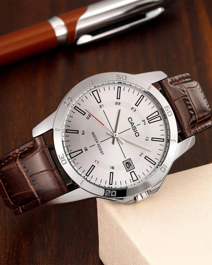 CASIO MTP-V004L-7C WATCH IN BROWN