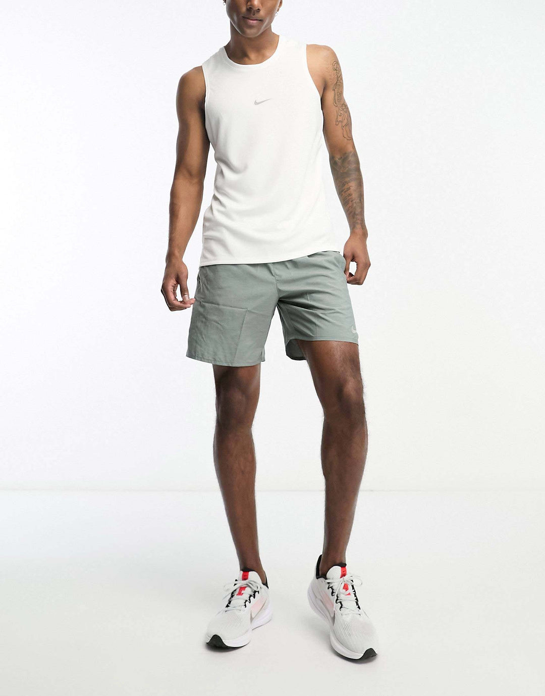 Nike armless sports t-shirt in white