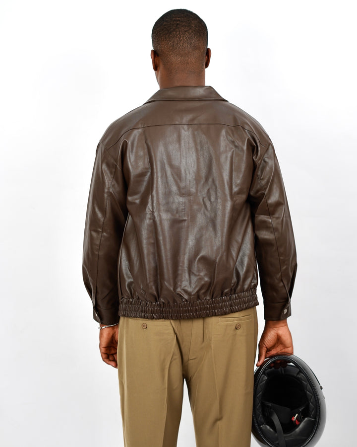 Leather jacket in Brown