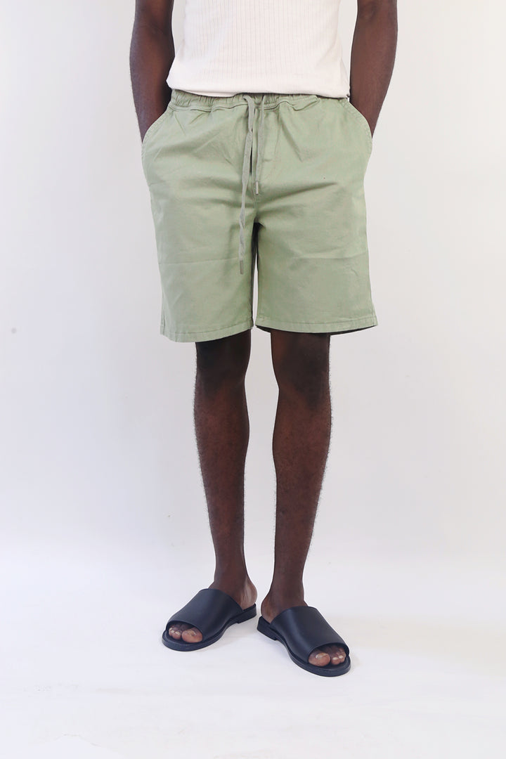 Difransel Cotton Shorts in Green