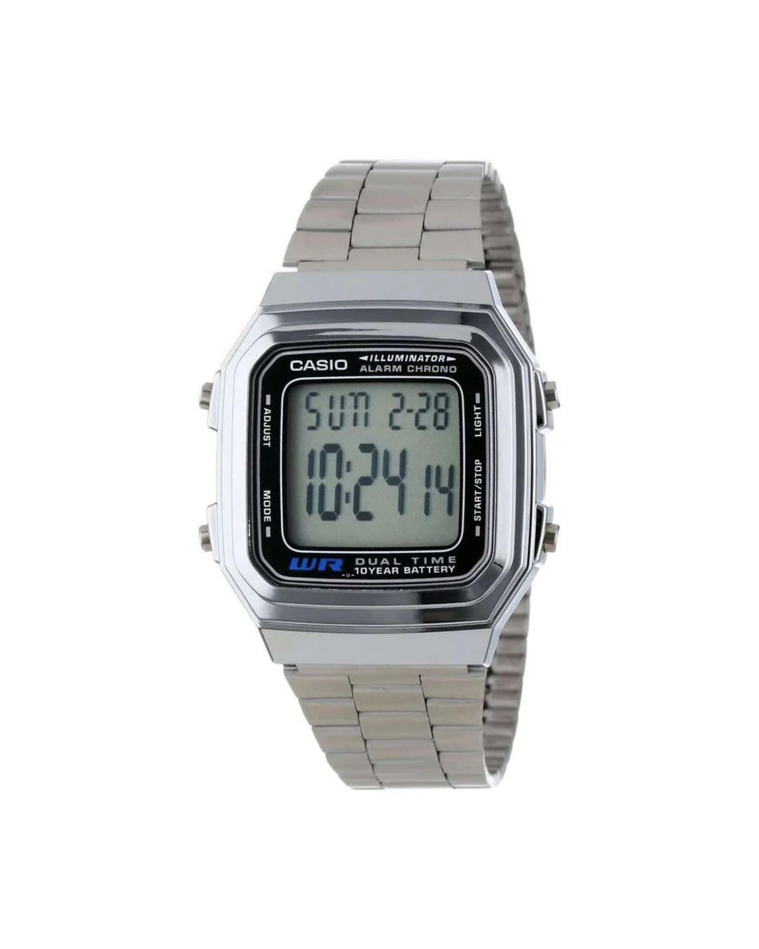 Casio A178WA-1A wrist watch in silver