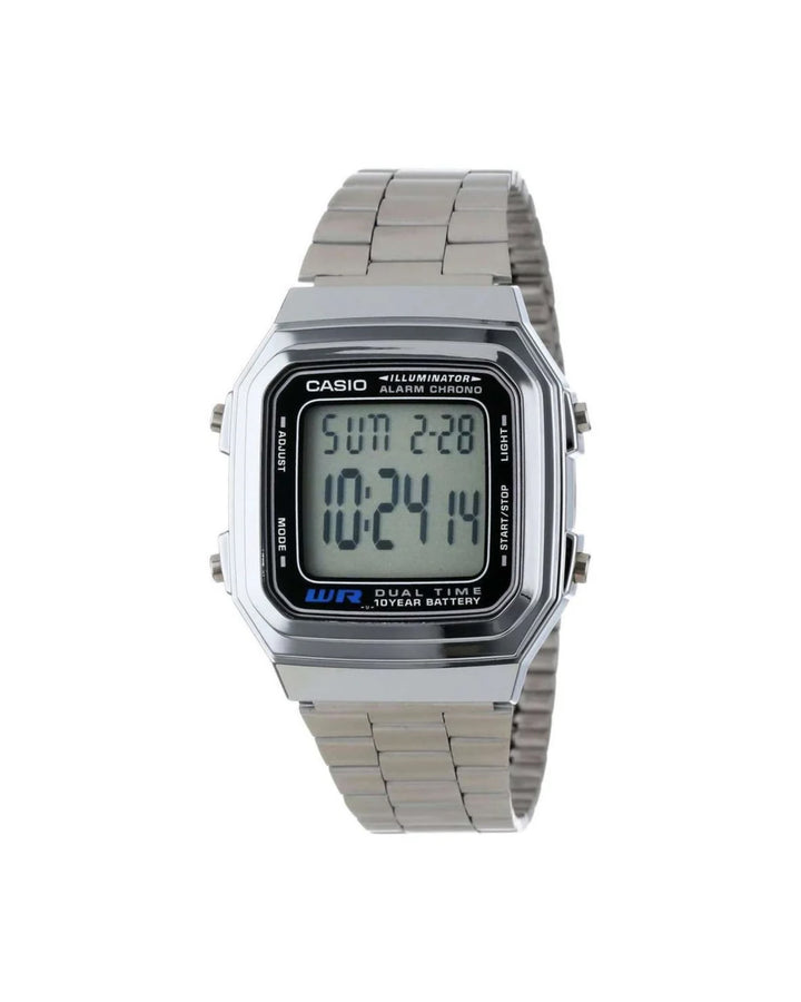 Casio A178WA-1A wrist watch in silver