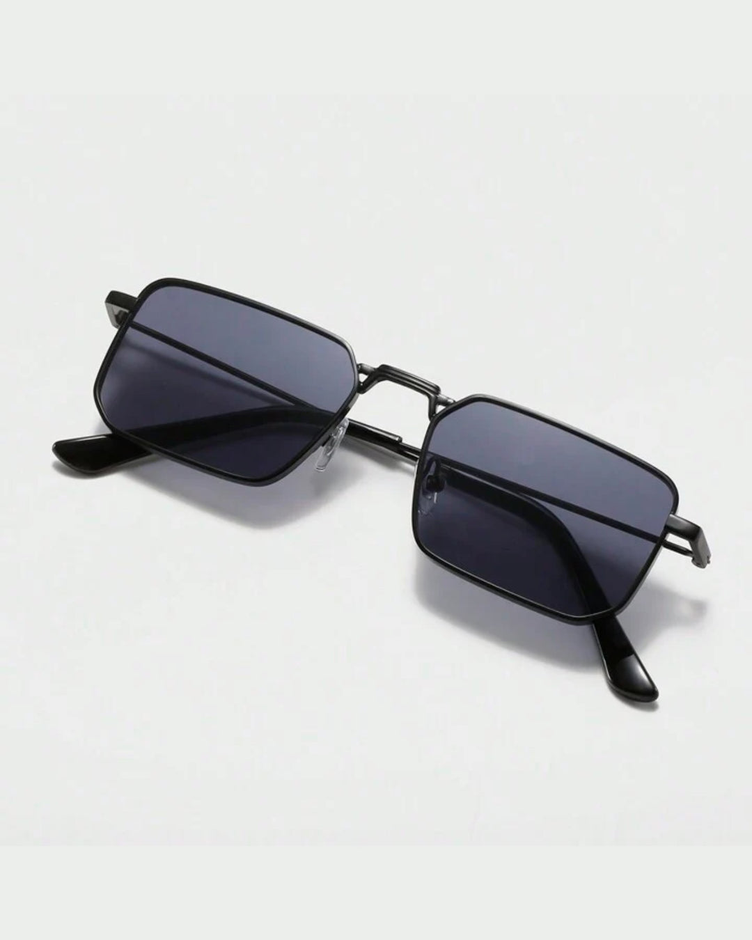 Full black rectangular rim sun glasses