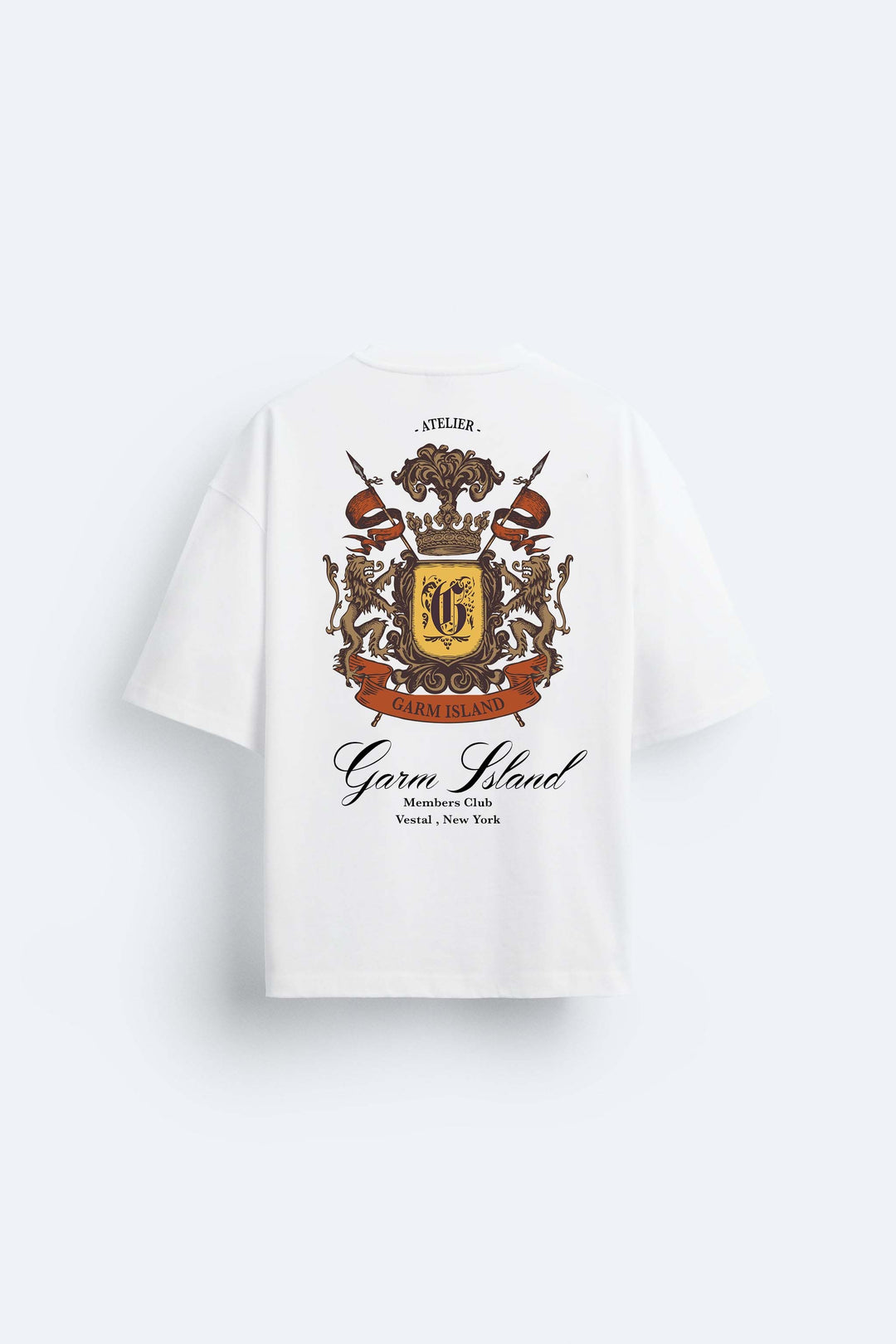 Garm Island Maison De Vetements Crest Premium T-shirt in White