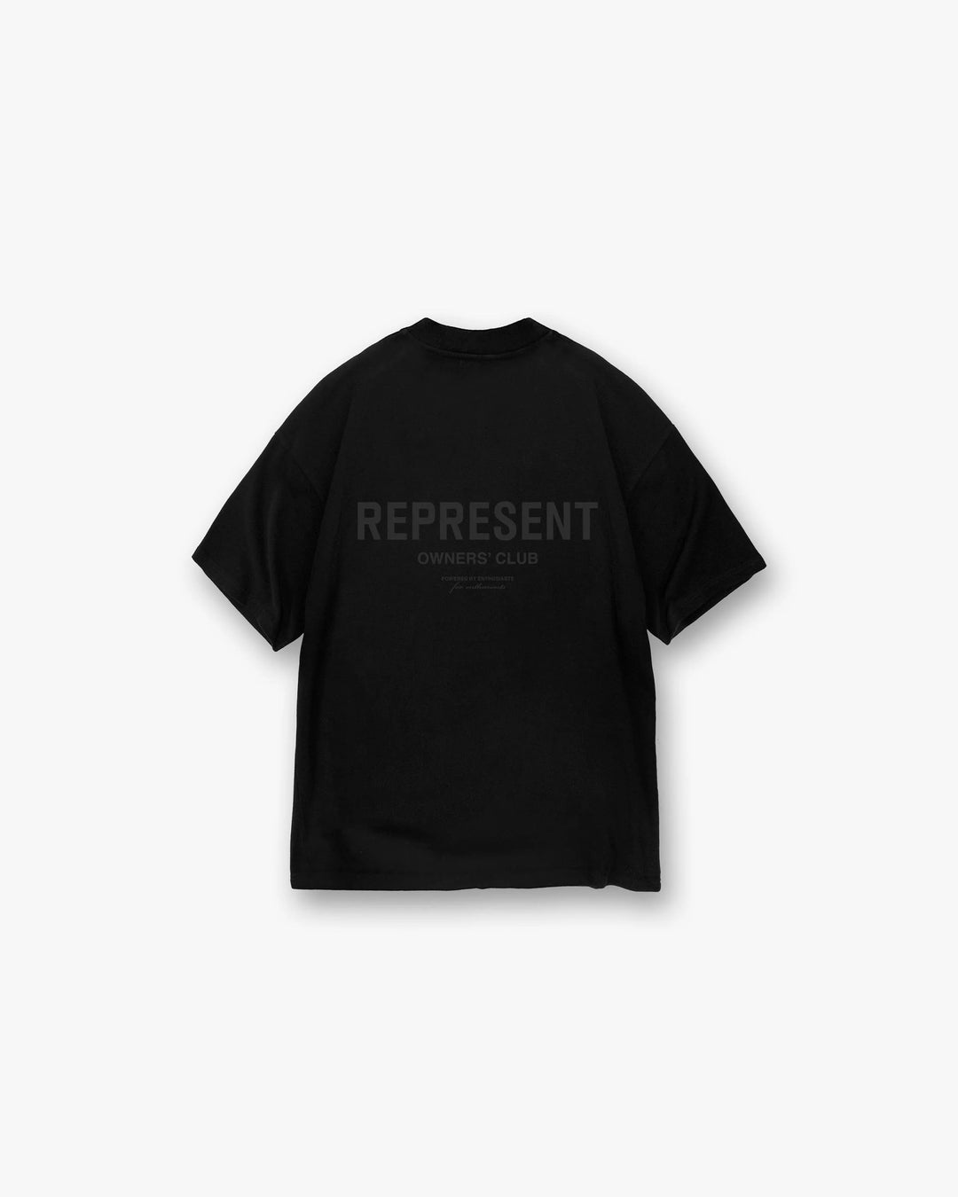 REPRESENT OWNERS CLUB T-SHIRT IN BLACK REFLECTIVE