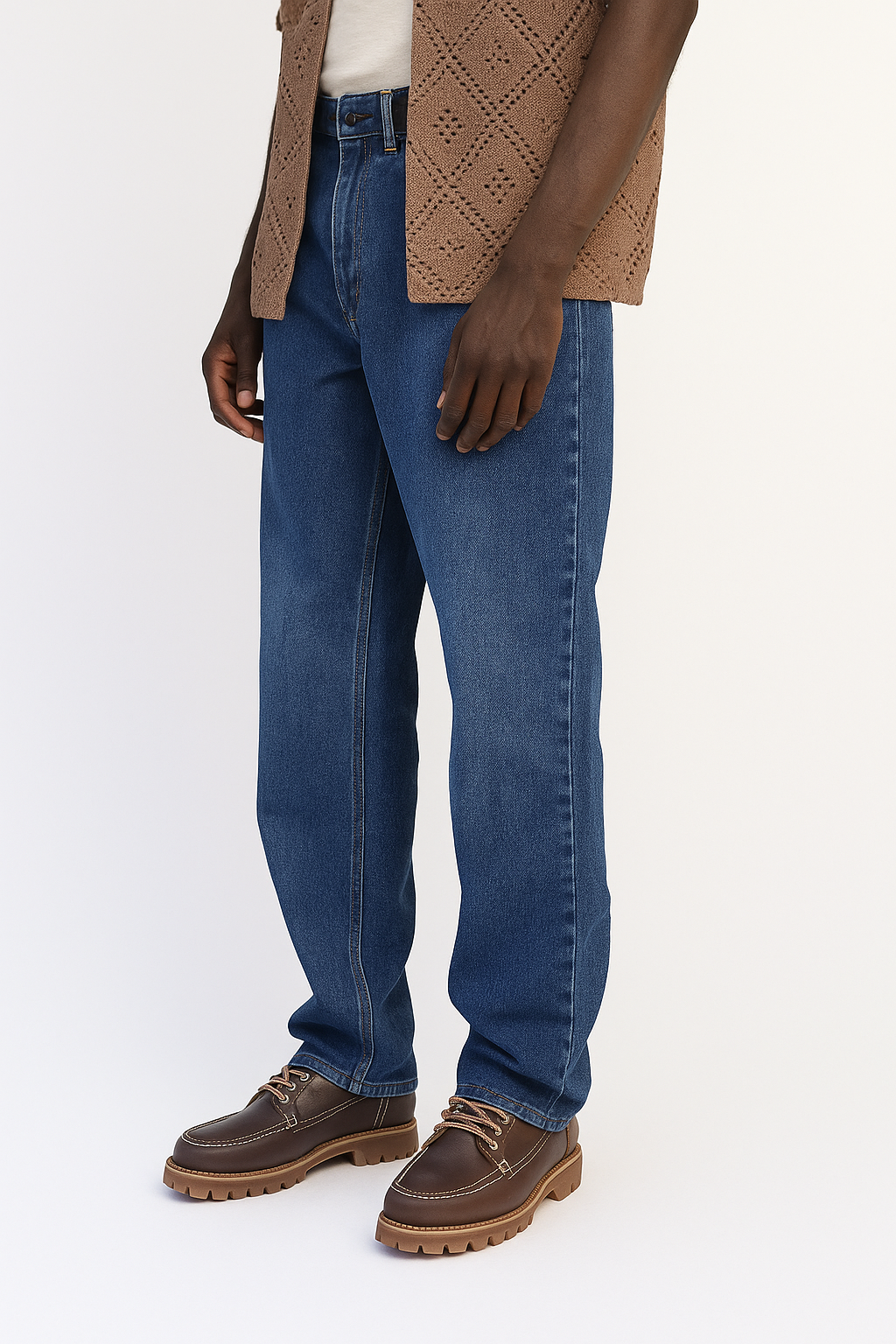 Difransel regular fit straight jeans in deep blue