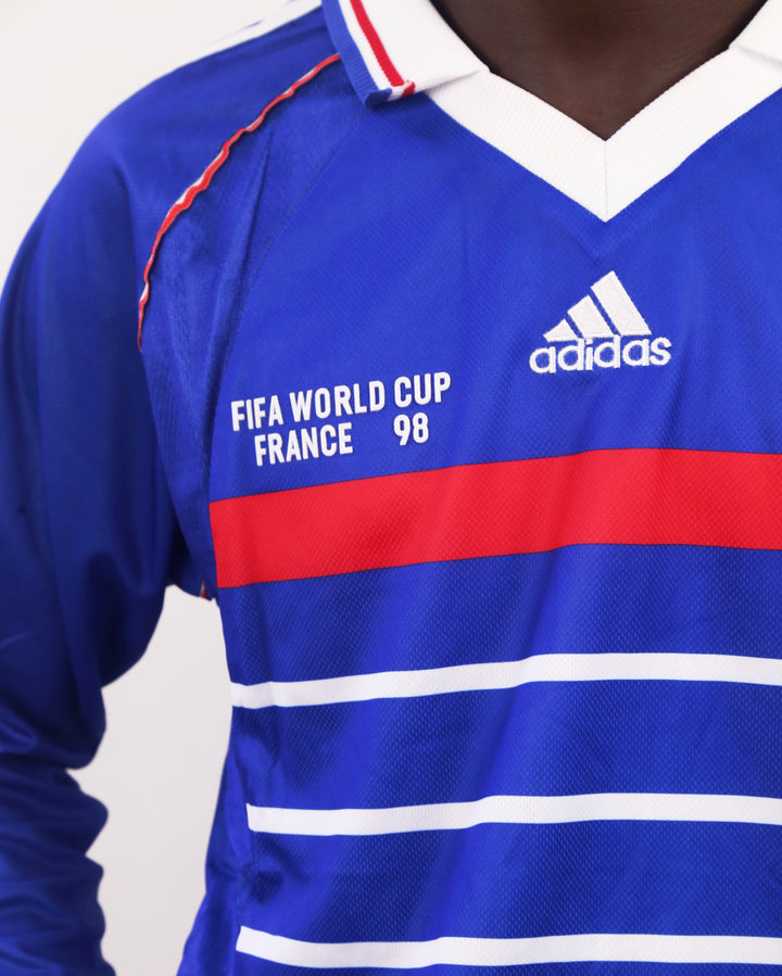 France 98 Wolrd Cup Retro Jersey T-shirt in blue