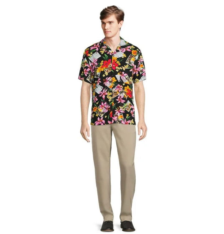 George Mens short sleeve tropical shirt