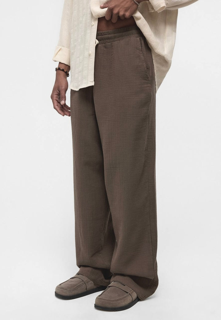 Essence of Life Linen Pants in Brown