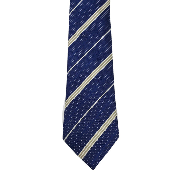 BLUE STRIPED LUXURY SILK TIE