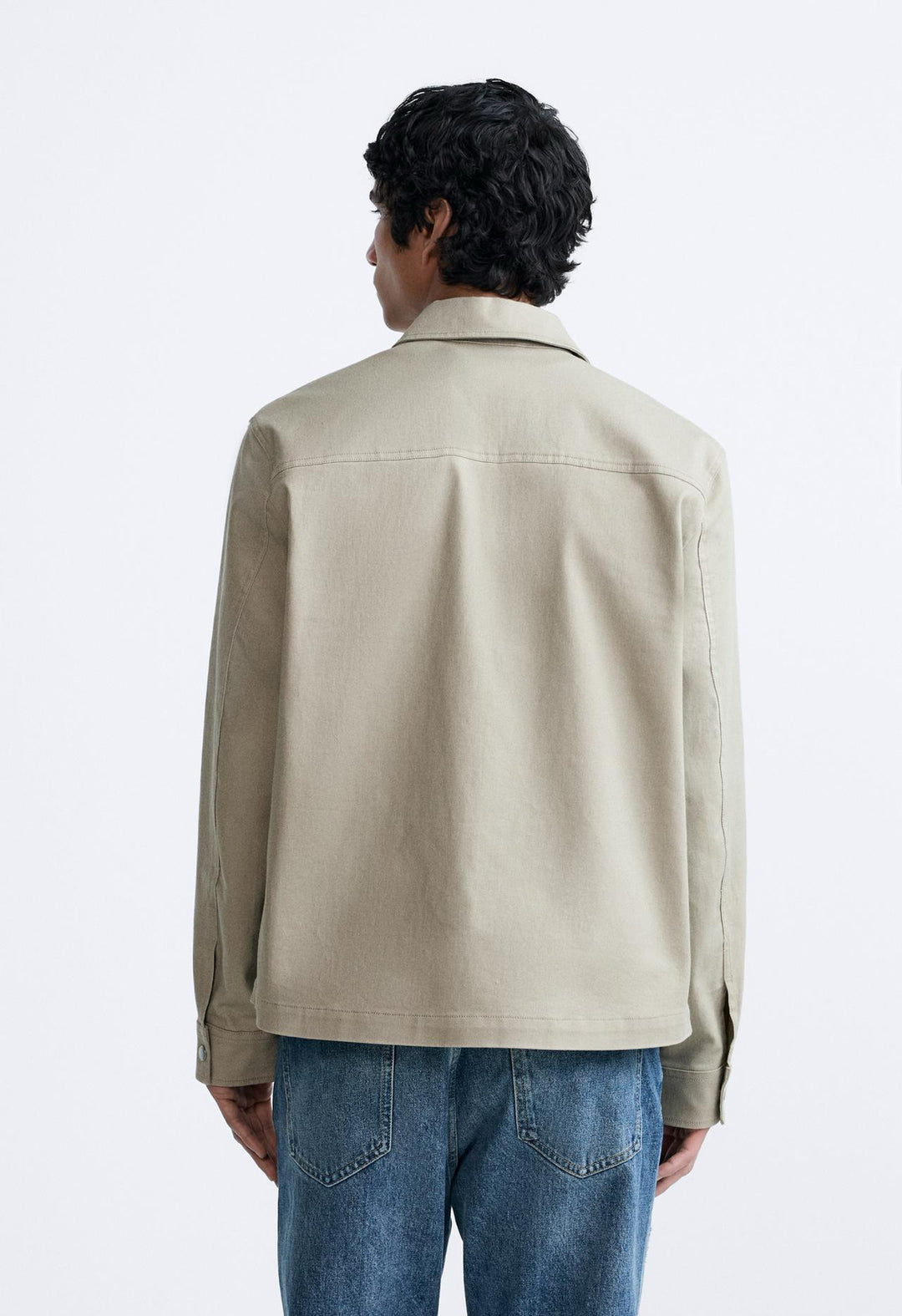 ZARA OVERSHIRT WITH POCKETS IN CAMEL
