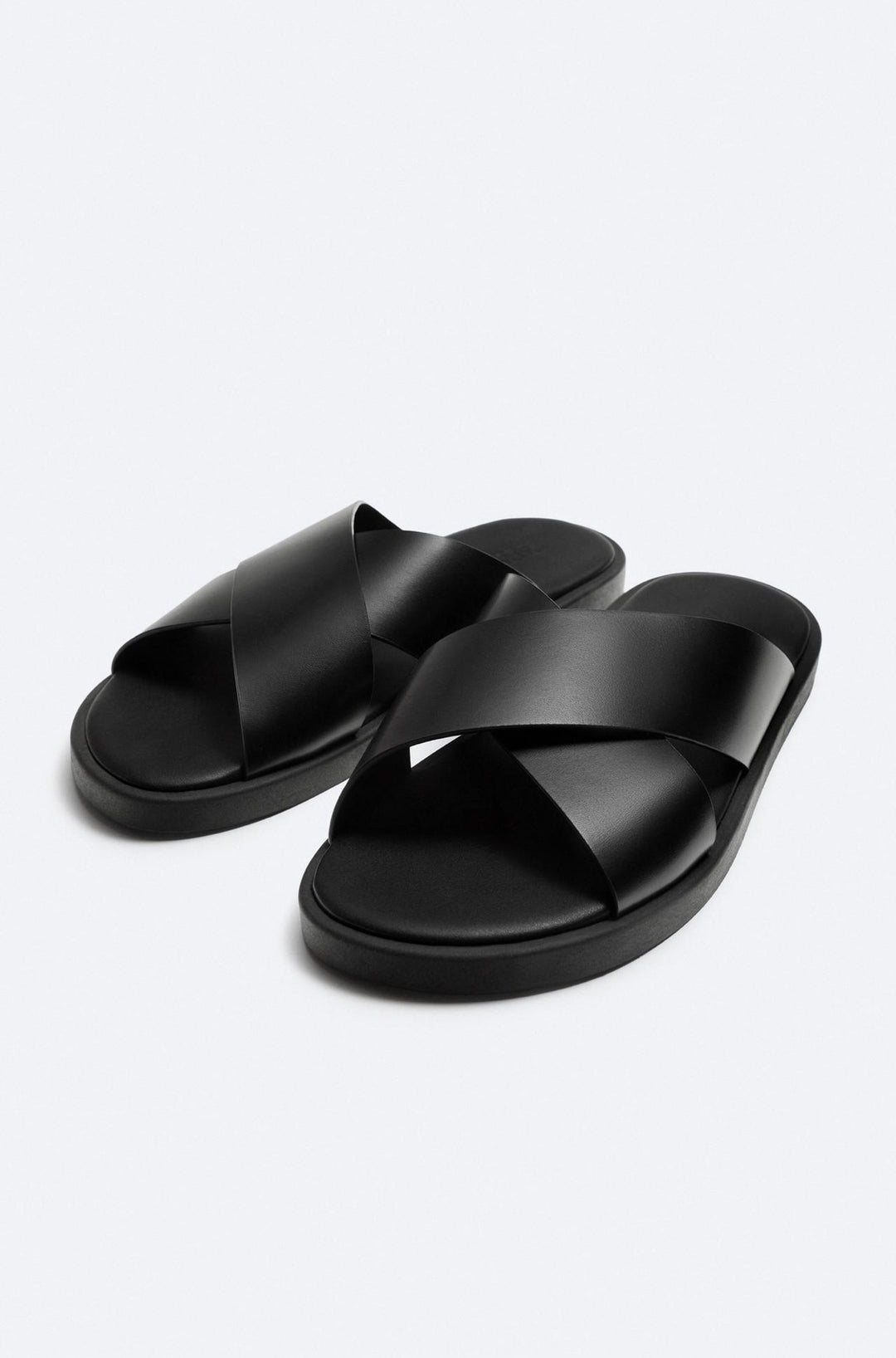 ZARA CRISS CROSS SOFT SOLED SANDALS