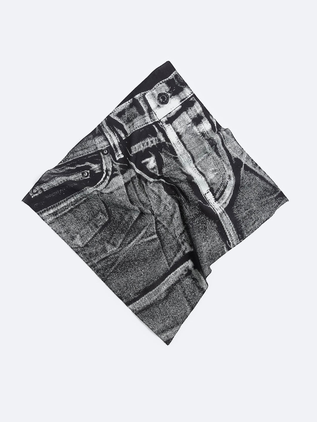 ZARA PRINTED DENIM EFFECT BANDANA