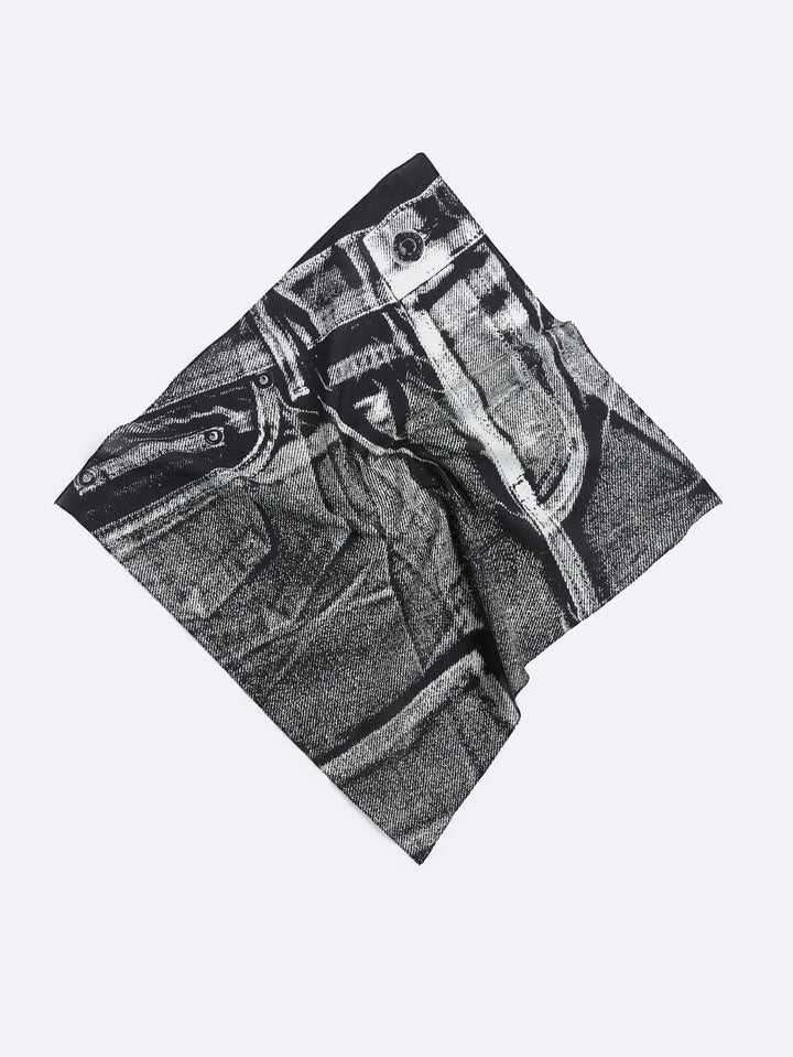 ZARA PRINTED DENIM EFFECT BANDANA