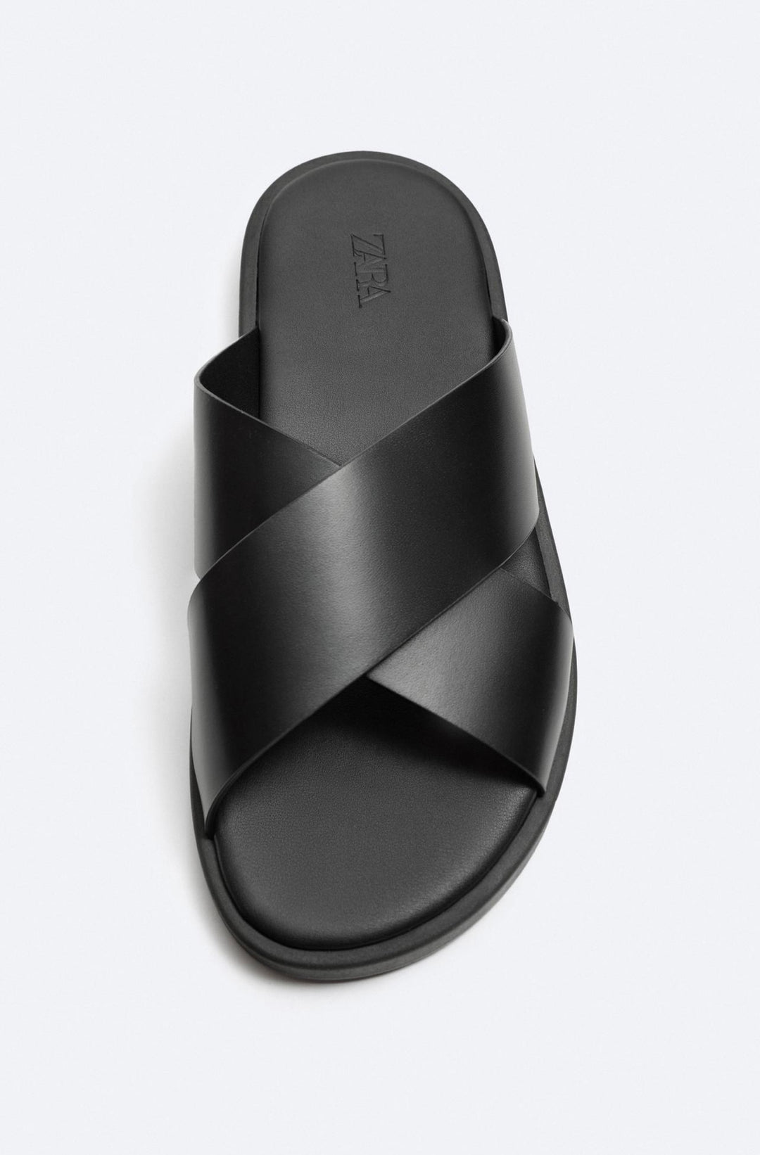 ZARA CRISS CROSS SOFT SOLED SANDALS