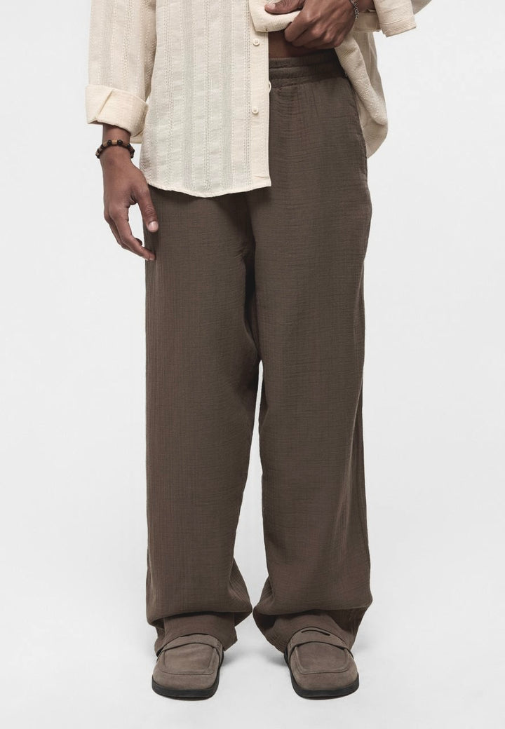 Essence of Life Linen Pants in Brown
