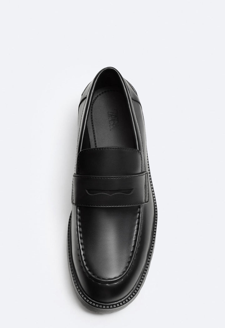 ZARA TRACK SOLE PENNY LOAFERS