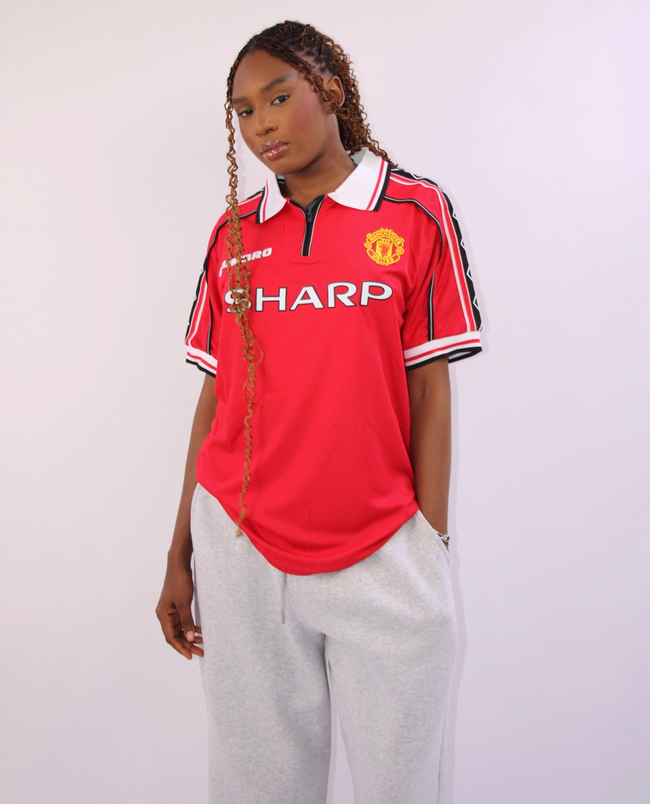 Manchester United 1998 Retro Jersey T shirt in red Garmisland