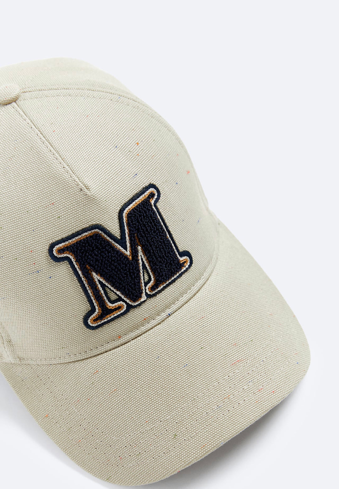 ZARA CAP WITH LETTER PATCH