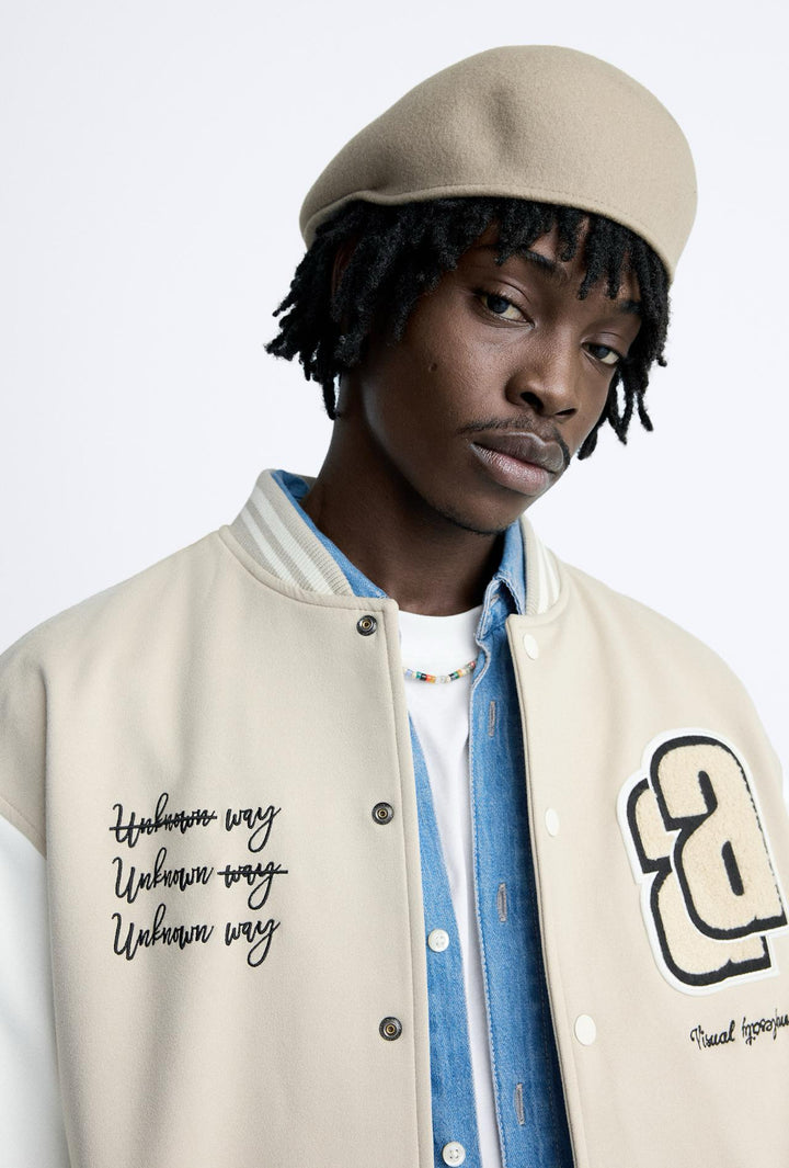 ZARA BOMBER JACKET WITH PATCHES