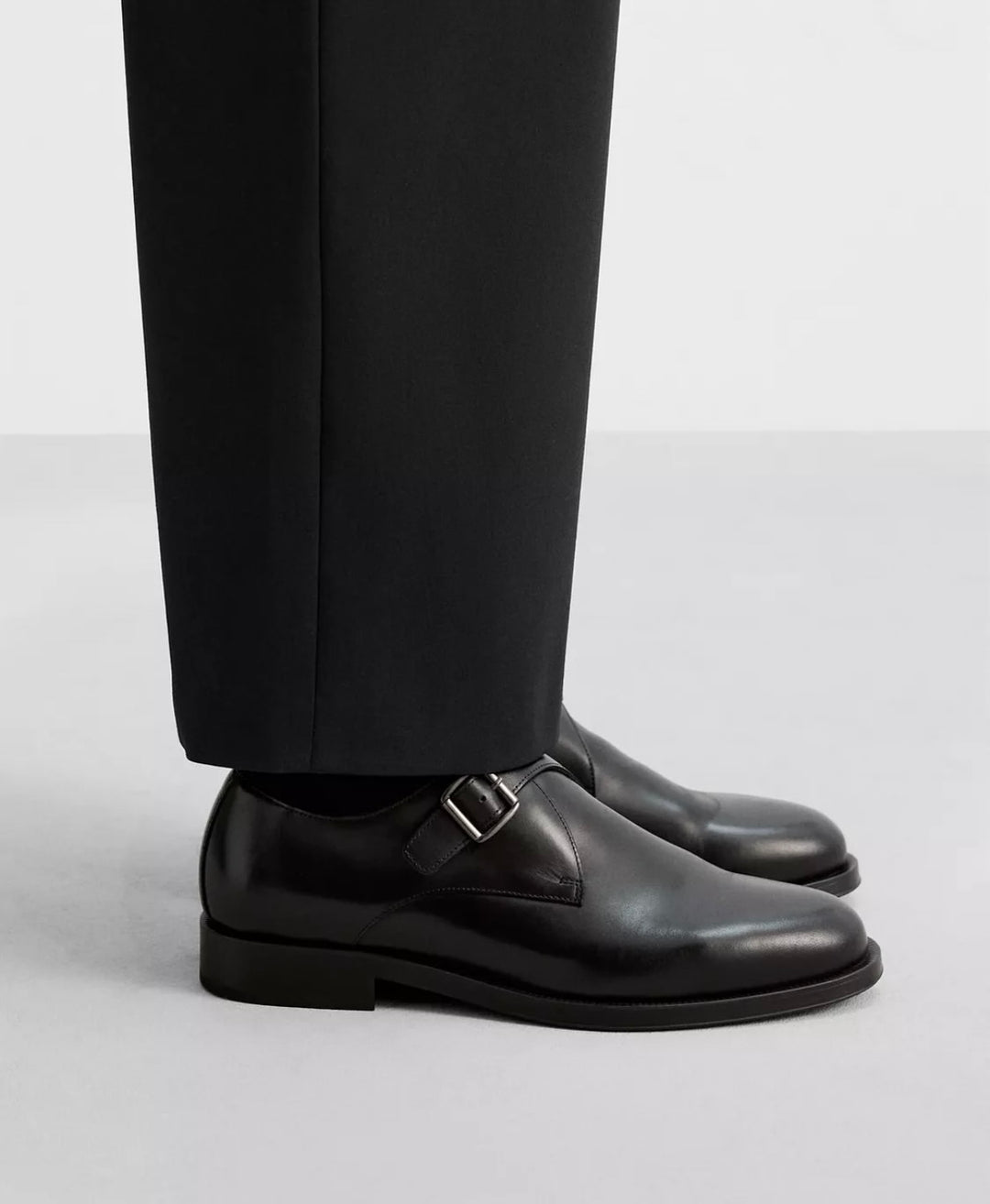 Garm Island Monkstrap Shoes in Black