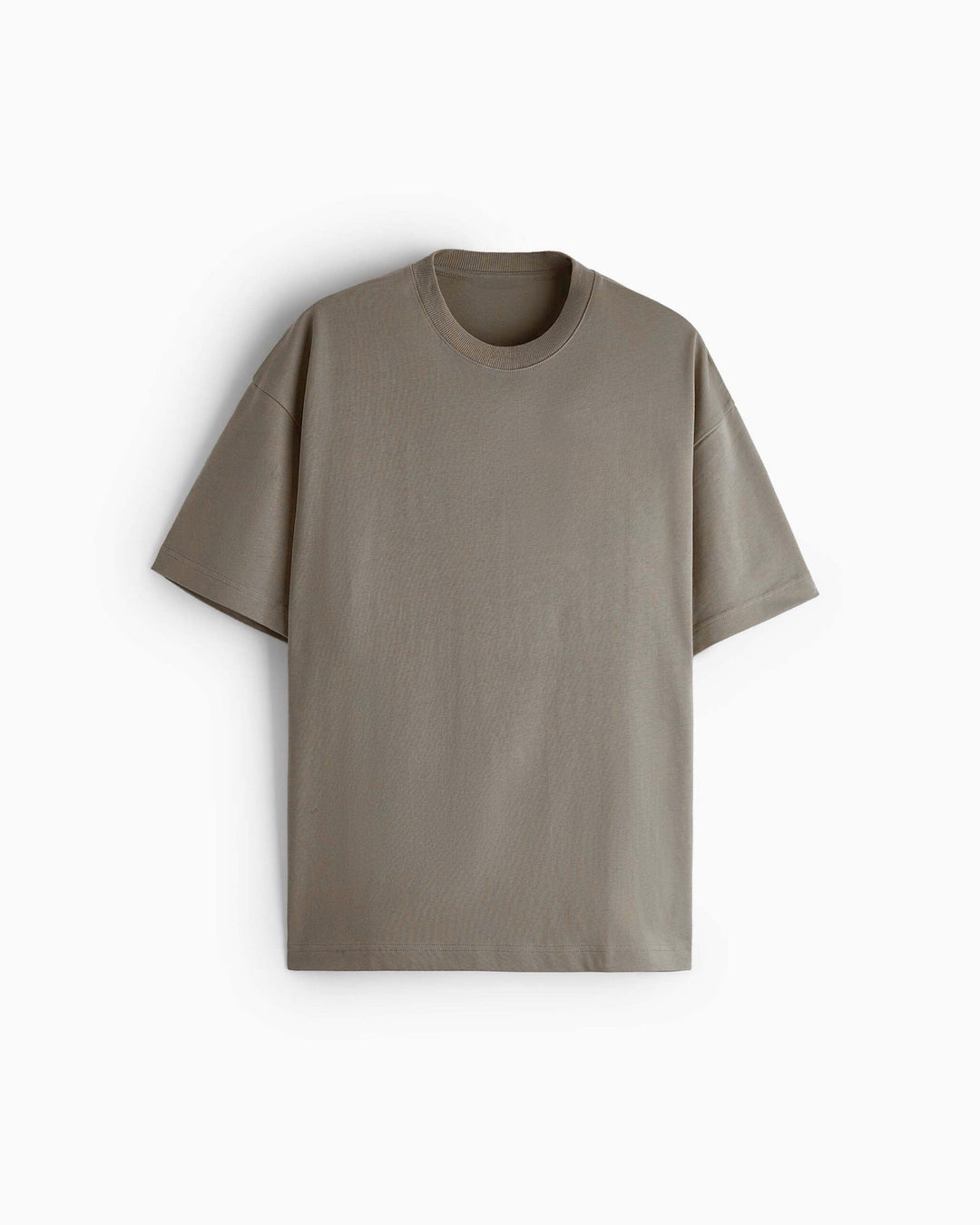 Plain t-shirt in Mud