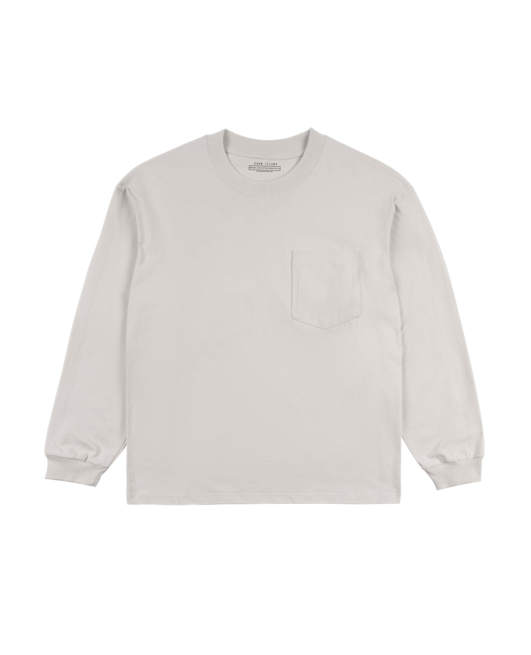 Garm Island Cotton Crew Neck Longsleeve in Sand