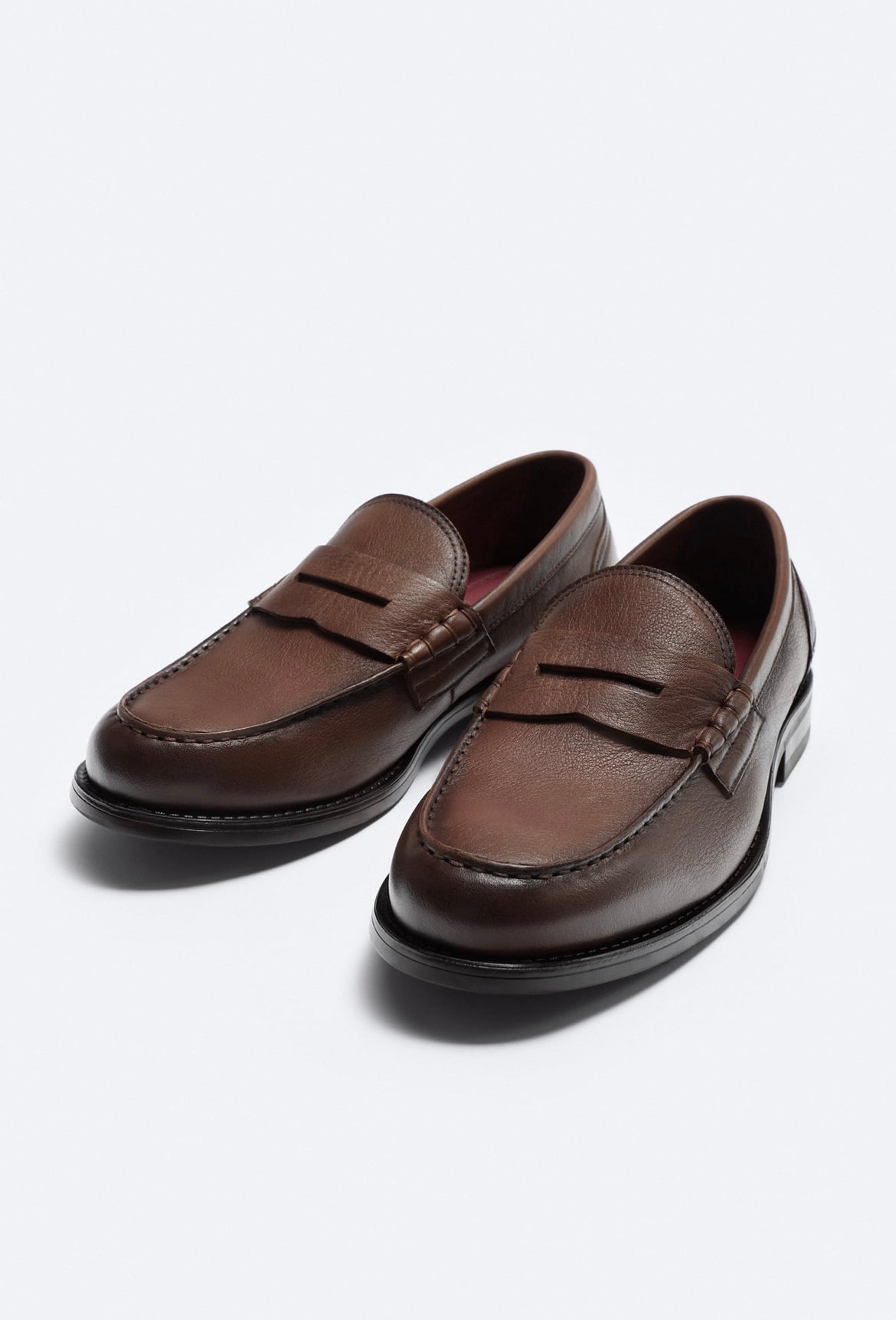 ZARA STRAP PENNY LOAFERS IN BROWN – Garmisland