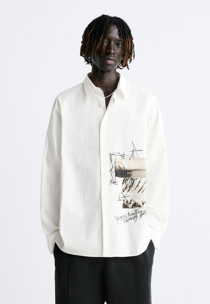 ZARA PHOTO PRINT SHIRT