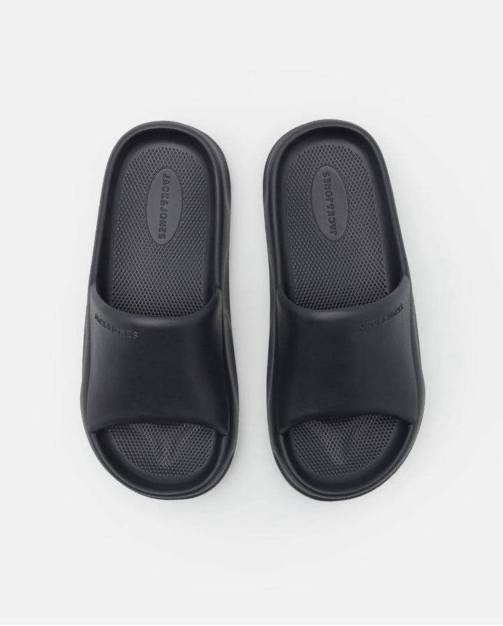 Jack & Jones Moulded Slides in Grey