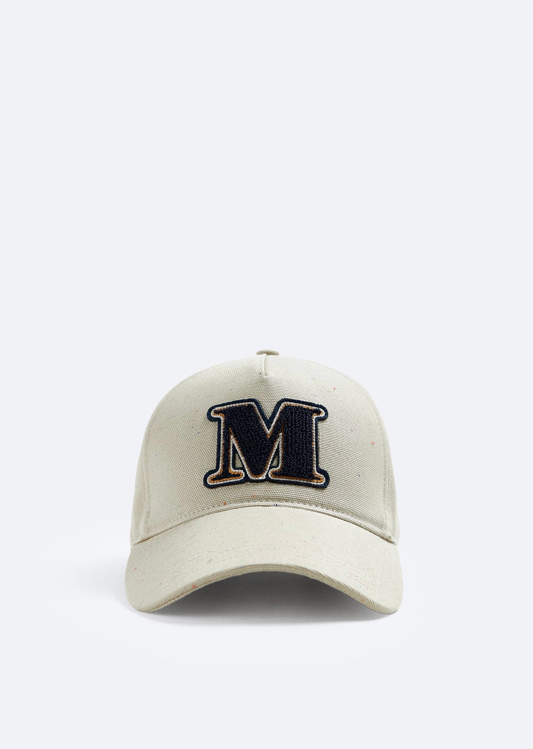 ZARA CAP WITH LETTER PATCH