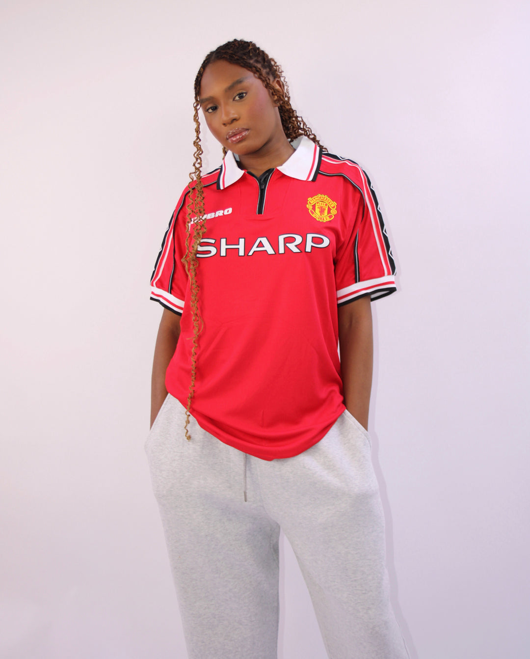 Manchester United 1998 Retro Jersey T-shirt in red