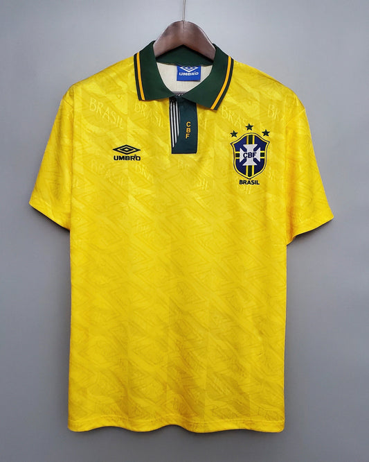 BRAZIL HOME RETRO JERSEY 1991-1993